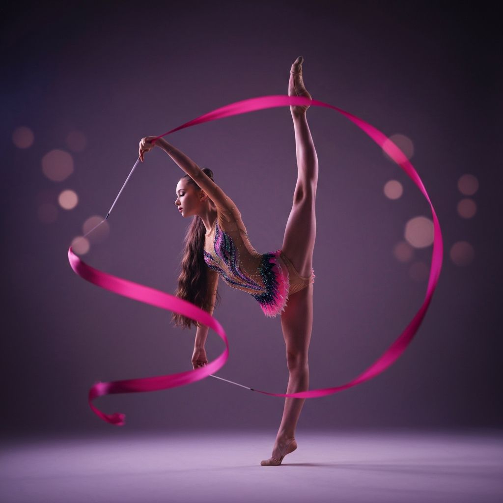 Гимнастка с лентой